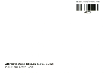«Открытка Arthur John Elsley — Pick of the Litter (AE24)», бренда Artistic Card - фото №2 - миниатюра