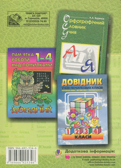 Бумажная книга «Словник учня початкових класів. Синоніми, антоніми, морфеми» - фото №2 - миниатюра