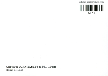 «Открытка Arthur John Elsley — Home at Last (AE17)», бренда Artistic Card - фото №2 - миниатюра