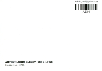 «Открытка Arthur John Elsley — Heave Ho (AE14)», бренда Artistic Card - фото №2 - миниатюра