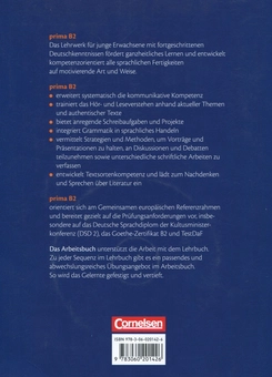 Паперова книга «Prima B2. Deutsch fur junge Erwachsene. Arbeitsbuch (+ CD)», авторів Фридеріке Джин, Лутц Рорманн, Уте Вос - фото №2 - мініатюра