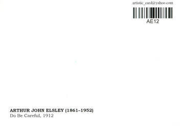 «Листівка Arthur John Elsley — Do Be Careful (AE12)», бренду Artistic Card - фото №2 - мініатюра