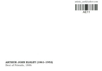 «Открытка Arthur John Elsley — Best of Friends (AE11)», бренда Artistic Card - фото №2 - миниатюра