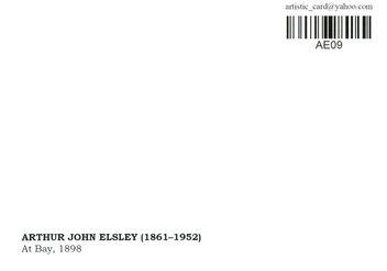 «Открытка Arthur John Elsley — At Bay (AE09)», бренда Artistic Card - фото №2 - миниатюра
