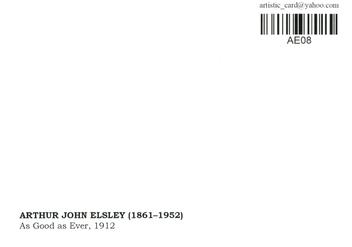 «Открытка Arthur John Elsley — As Good as Ever (AE08)», бренда Artistic Card - фото №2 - миниатюра