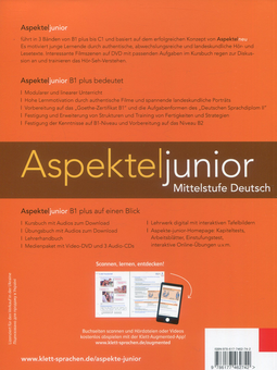 Паперова книга «Aspekte junior B1+. Kursbuch», авторів Гелен Шмітц, Таня Майр-Зібер, Уте Койтан, Ральф Соннтаг - фото №2 - мініатюра
