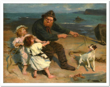 «Листівка Arthur John Elsley — A Harbour Scene (AE06)», бренду Artistic Card - фото №1 - мініатюра