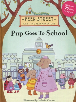 Паперова книга «Pup Goes to School», автор Валерія Валенза - фото №1 - мініатюра