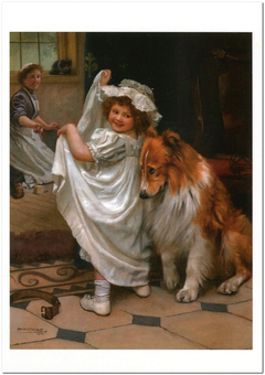 «Открытка Arthur John Elsley — Before the Bath (AE01)», бренда Artistic Card - фото №1 - миниатюра
