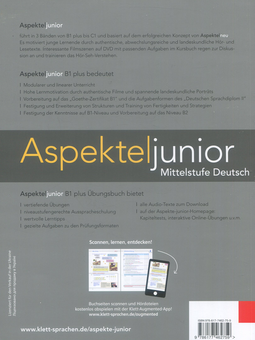 Паперова книга «Aspekte junior B1+. Übungsbuch», авторів Гелен Шмітц, Таня Майр-Зібер, Уте Койтан, Ральф Соннтаг - фото №2 - мініатюра