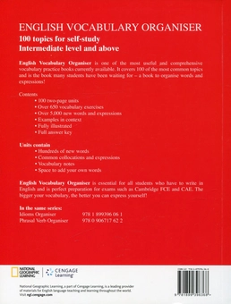 Бумажная книга «English Vocabulary Organiser: 100 Topics for Self Study», автор Крис Гаф - фото №3 - миниатюра