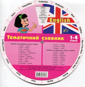 Бумажная книга «Експрес-словник. English. Тематичний словник. 1-4 класи» - фото №3 - миниатюра