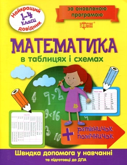 Бумажная книга «Математика в таблицях і схемах 1-4 класи» - фото №1 - миниатюра