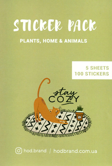 «Стикерпак Hod.brand Plants, Home & Animal (30030000061)», бренда Hod.brand - фото №1 - миниатюра