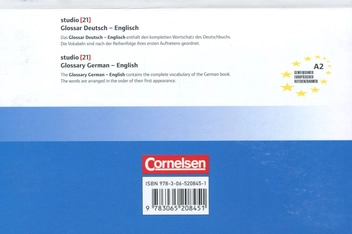 Паперова книга «Studio 21 A2. Glossar Deutsch-Englisch / Glossary German-English» - фото №2 - мініатюра