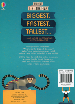 Бумажная книга «Lift-the-Flap Biggest, Fastest, Tallest... », автор Дарран Стоббарт - фото №2 - миниатюра