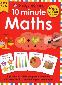 Бумажная книга «10 Minute Maths: Wipe Clean Workbooks», автор Роджер Придди - фото №1 - миниатюра