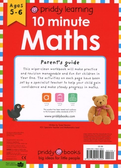 Бумажная книга «10 Minute Maths: Wipe Clean Workbooks», автор Роджер Придди - фото №2 - миниатюра