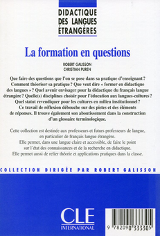 Паперова книга «La formation en questions», авторів Роберт Галіссон, Крістіан Пурен - фото №2 - мініатюра