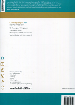 Бумажная книга «Cambridge English Key. Past Paper Pack 2011 (KET) (+ CD-ROM)» - фото №2 - миниатюра