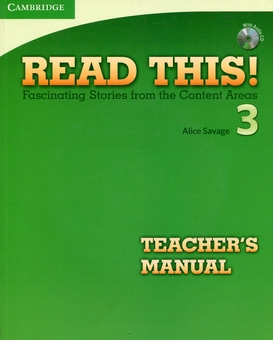 Бумажная книга «Read This! 3 Teacher's Manual + CD», автор Элис Саваж - фото №1 - миниатюра