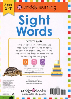 Паперова книга «Sight Words: Wipe Clean Workbooks », автор Роджер Прідді - фото №2 - мініатюра