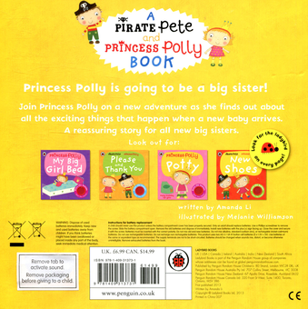 Паперова книга «I'm A New Big Sister. A Princess Polly book», автор Аманда Лі - фото №2 - мініатюра