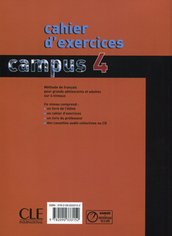 Паперова книга «Campus 4 Methode de Francais. Cahier d'exercices (+ cahier d'exercices corriges)», авторів Жанін Куртійон, Крістін Гійо-Клемен - фото №2 - мініатюра