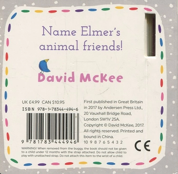 Бумажная книга «Elmer: Hello, Animals! Buggy Book», автор Дэвид Макки - фото №2 - миниатюра
