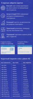 Бумажная книга «500 карток для вивчення німецької мови. А2» - фото №3 - миниатюра