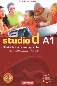 Бумажная книга «Studio d A1. Deutsch als Fremdsprache. Kurs- und Ubungsbuch. Teilband 1 (+ CD)», авторов Герман Функ, Кристина Кун, Силке Демме - фото №1 - миниатюра