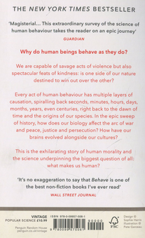 Бумажная книга «Behave. The Biology of Humans at Our Best and Worst», автор Роберт Сапольски - фото №2 - миниатюра