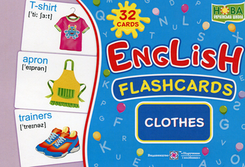 Паперова книга «English. Fashcards. Clothes» - фото №1 - мініатюра
