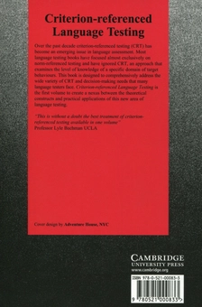 Паперова книга «Criterion-referenced Language Testing», авторів Джеймс Д. Браун, Том Хадсон - фото №2 - мініатюра