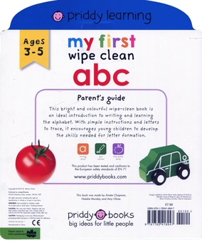Бумажная книга «My First Wipe Clean ABC», авторов Эйми Чапман, Натали Мандей, Эми Оливер - фото №2 - миниатюра