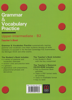 Бумажная книга «Grammar & Vocabulary Practice Intermediate - B2. Teacher's Book», авторов Марилени Малкогианни, Гарольд Квинтон Митчелл - фото №2 - миниатюра