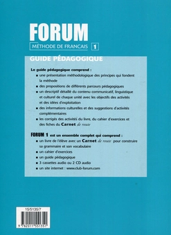 Паперова книга «Forum Methode De Francais 1. Guide Pedagogique», автор Хуліо Мурільо - фото №2 - мініатюра