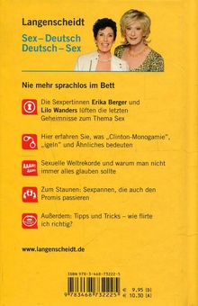 Паперова книга «Langenscheidt Sex-Deutsch / Deutsch-Sex», авторів Еріка Бергер, Ліло Вандерс - фото №2 - мініатюра