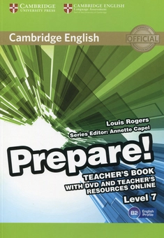 Бумажная книга «Cambridge English Prepare! Level 7 Teacher's Book (+ DVD-ROM)», автор Луис Роджерс - фото №1 - миниатюра