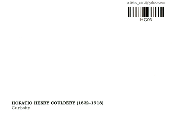 «Открытка Horatio Henry Couldery - Curiosity (HC03)», бренда Artistic Card - фото №2 - миниатюра