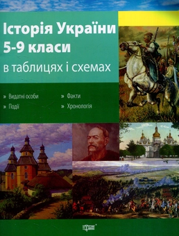 Бумажная книга «Історія України в таблицях і схемах. 5-9 класи», автор Людмила Дух - фото №1 - миниатюра