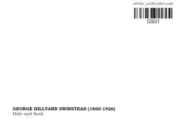 «Открытка George Hillyard Swinstead - Hide and Seek (GS01)», бренда Artistic Card - фото №2 - миниатюра