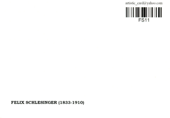  «Открытка Felix Schlesinger (FS11)», бренда Artistic Card - фото №2 - миниатюра