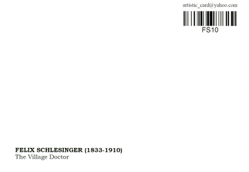  «Открытка Felix Schlesinger - The Village Doctor (FS10)», бренда Artistic Card - фото №2 - миниатюра
