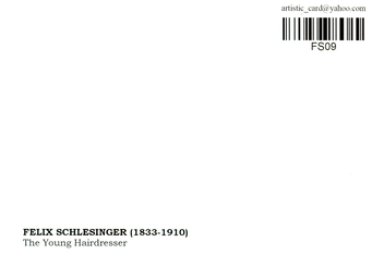 «Открытка Felix Schlesinger - The Young Hairdresser (FS09)», бренда Artistic Card - фото №2 - миниатюра