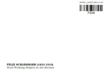 «Листівка Felix Schlesinger - Hard-Working Helpers in the Kitchen (FS06)», бренду Artistic Card - фото №2 - мініатюра