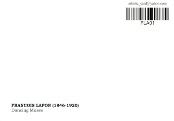 «Открытка Francois Lafon - Dancing Muses (FLA01)», бренда Artistic Card - фото №2 - миниатюра