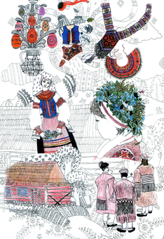 Бумажная книга «Барви Бескидів. Етномальованка» - фото №2 - миниатюра