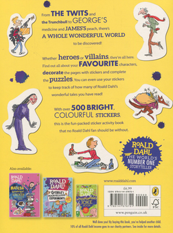 Бумажная книга «Roald Dahl's Big Official Sticker Book», автор Роальд Даль - фото №2 - миниатюра