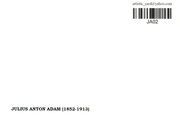  «Листівка Julius Anton Adam (JA02)», бренду Artistic Card - фото №2 - мініатюра